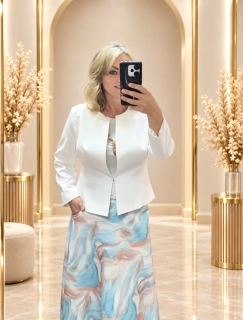 Elegantní dámské sako smetanové